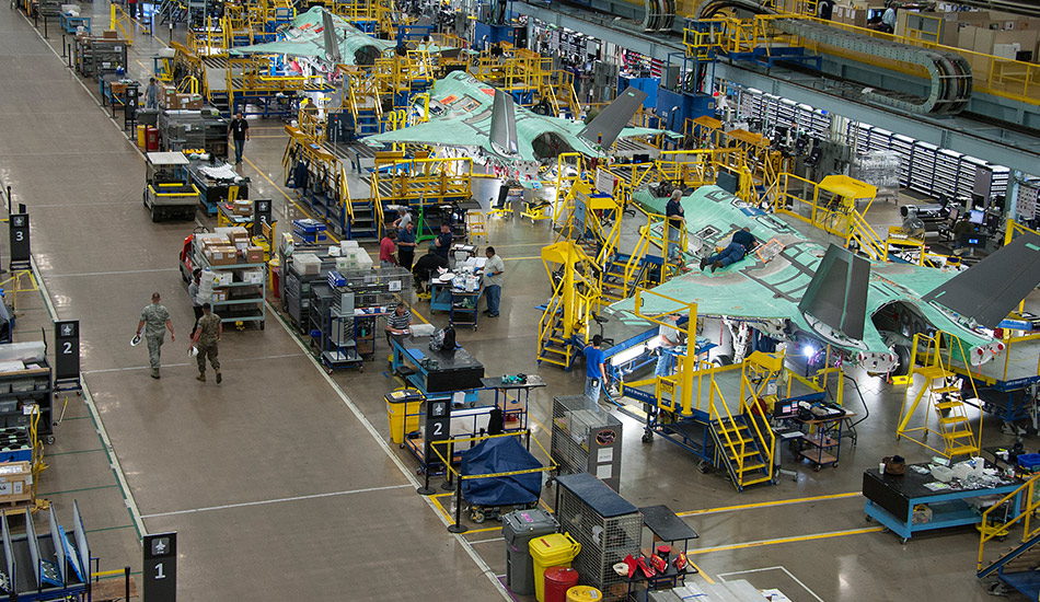 F-35 Lightning II assembly line
